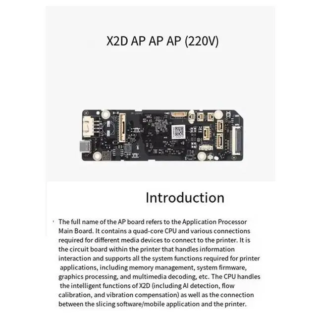 Alt view image 2 of 3 - For X2D Compatible 220V AP Board Application Processor Motherboard Printer Accessories