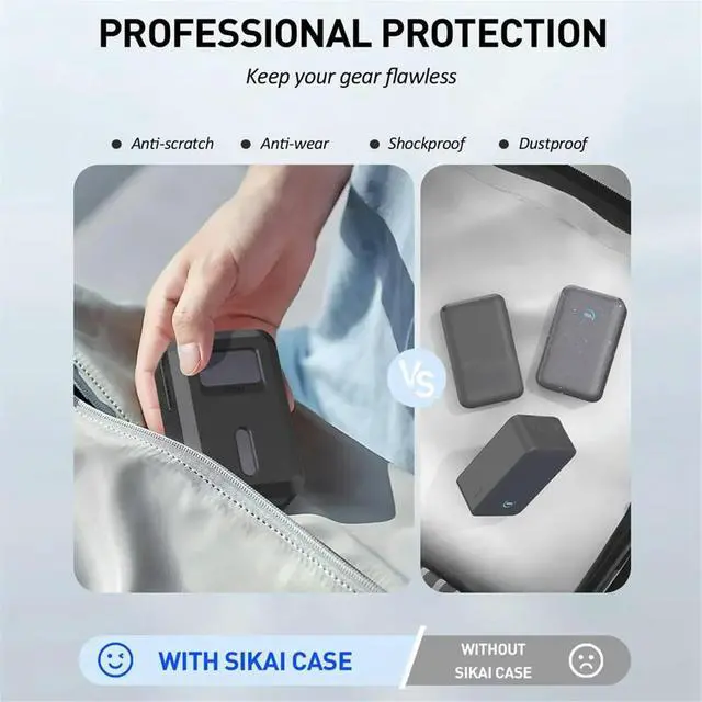 Alt view image 3 of 3 - Silicone Case for Nano Power Bank (10,000mAh 45W) A1638 - Shockproof, Scratch- Travel Cover Black