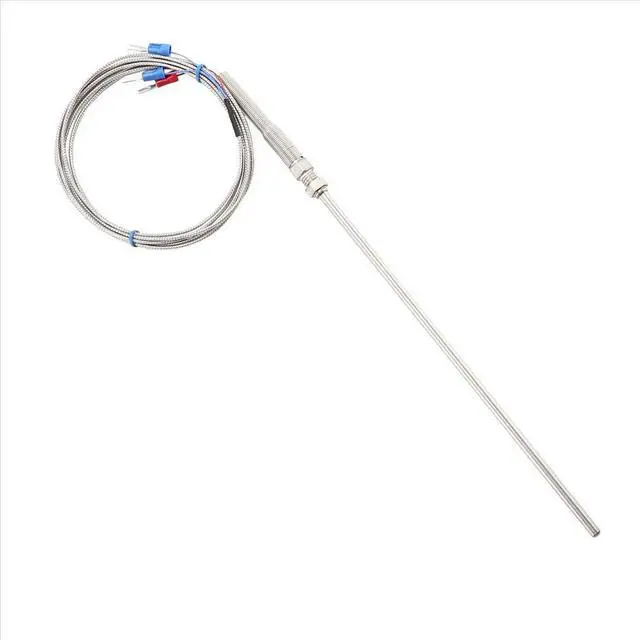 Main image of 0-400C PT100 Type 5mm x 50mm Temperature Controller Thermocouple Probe 2 Meters