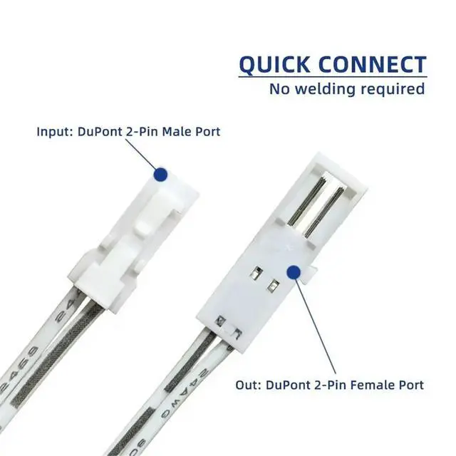 Alt view image 4 of 6 - DC12-24V Door Switch Double Sensor IR Proximity Switch Open Door on Close Door OFF Good for Close Wine Cabinet White