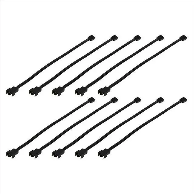 Alt view image 5 of 6 - 10PCS 4 Pin PWM Connector Case Fan Extension Power Cable 26cm for Compure CPU Cooling System for Computer Connector Fan