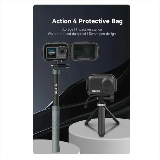 Alt view image 4 of 6 - Mini Protection Bag for Action 3 Carrying Case Action Camera Accessories