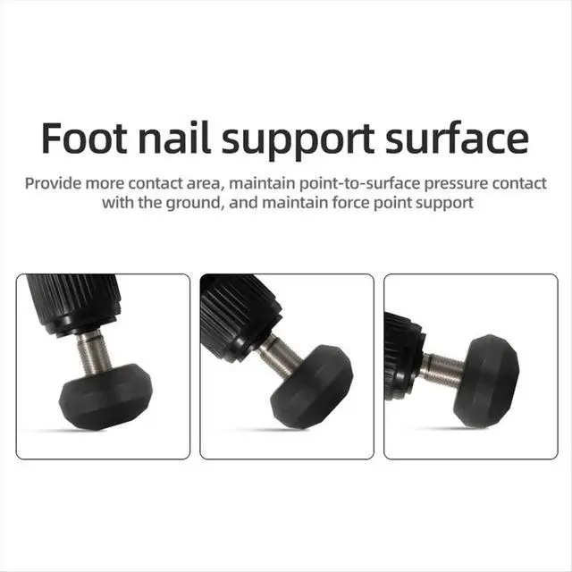 Alt view image 4 of 6 - Universal Anti-Slip Rubber Adjustable Feet Pad with 3/8 for Camera Tripod Adapter Photography Accessories
