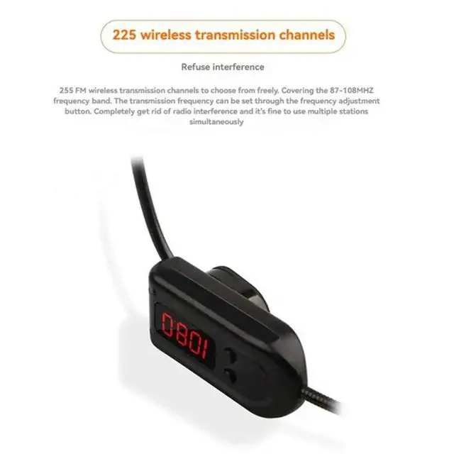 Alt view image 6 of 6 - FM Microphone Headset 87Mhz-108Mhz Megaphone For Speakers, Classroom Church Tour Guide Mic