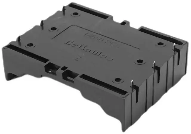 Alt view image 6 of 6 - 5 Pcs Black Plastic 3 x 3.7V Batteries 6 Pin Holder Case