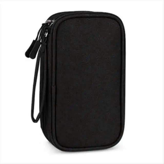 Alt view image 5 of 6 - Double-Deck Bag for Digital Products-Travel Organizer for USB Cables, Headsets & Accessories Black