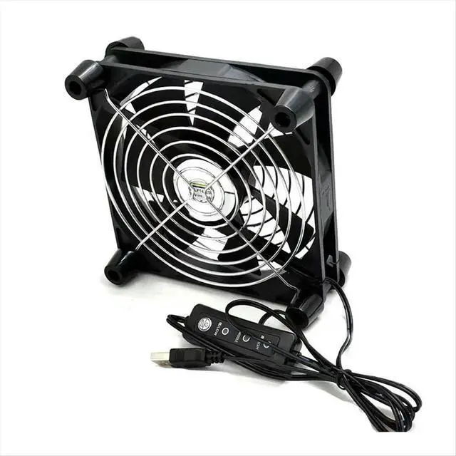Alt view image 5 of 6 - 140mm USB Computer Cooling Fan 5V Quiet Fan with 3 Adjustable Speeds 2800RPM High Performance for Electronics