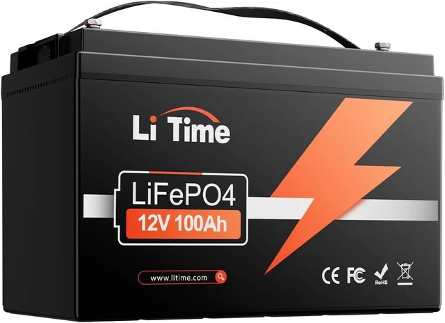Main image of Litime 12V 100Ah LiFePO4 Battery, Group 31 Lithium Batteries for RV, Marine