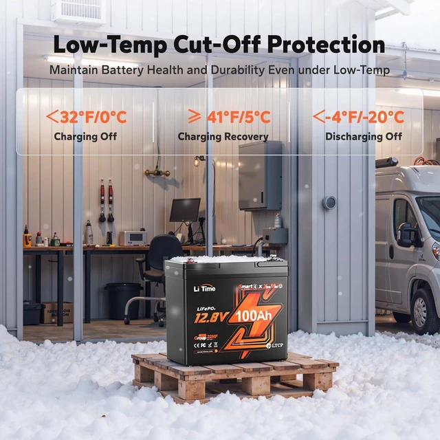 Alt view image 5 of 7 - Litime 12V 100Ah Xtra Mini LiFePO4 Lithium Battery for RV, Camper, Boat