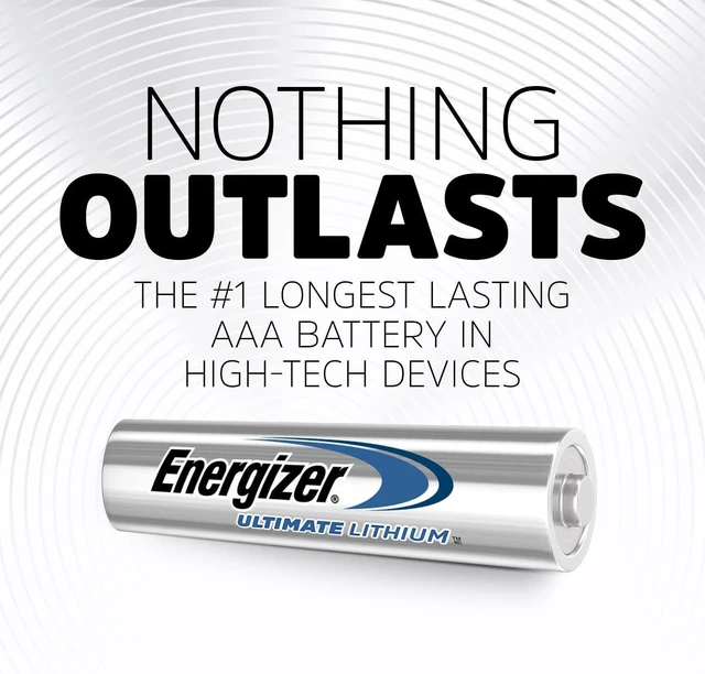 Alt view image 3 of 7 - Energizer Ultimate Lithium AAA Batteries (24 Pack), AAA Lithium Batteries