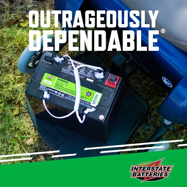 Alt view image 4 of 6 - Interstate Batteries Mobility Battery 12V 55Ah Group 22NF VRLA AGM UT Terminal