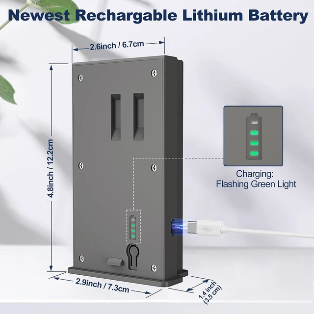 Alt view image 5 of 7 - Lesaps 2-Pack 6000mAh Rechargeable Reveal Lipo Lithium Batteries Pack