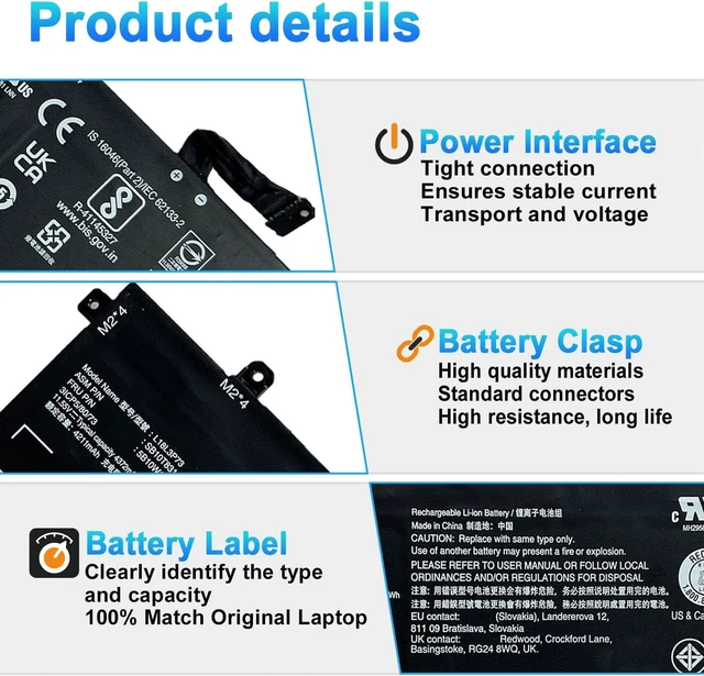 Alt view image 3 of 7 - L18L3P73 L18M3P73 Laptop Battery for Lenovo ThinkPad T14 Gen1 Gen2