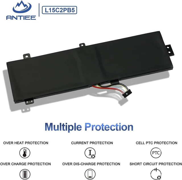 Alt view image 5 of 7 - L15M2PB5 L15L2PB5 Laptop Battery Replacement for Lenovo IdeaPad 510-15ISK