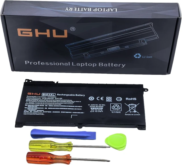 Alt view image 2 of 7 - GHU BI03XL ON03XL Battery Replacement for HP Pavilion x360 13-U M3-U Stream 14-AX, Compatible with HSTNN-UB6W