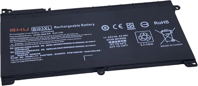 Alt view image 5 of 7 - GHU BI03XL ON03XL Battery Replacement for HP Pavilion x360 13-U M3-U Stream 14-AX, Compatible with HSTNN-UB6W