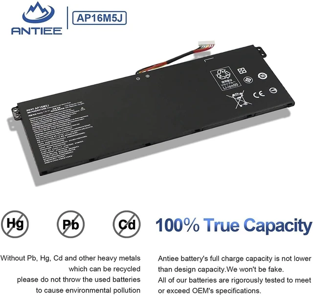 Alt view image 5 of 7 - AP16M5J Laptop Battery for Acer Aspire 1 A114-31 A114-32 Aspire 3 A314-31