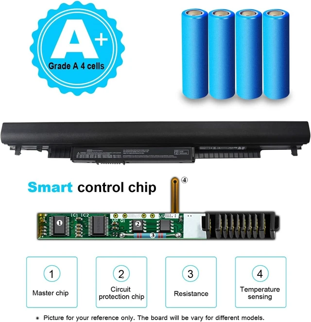 Alt view image 3 of 7 - HS04 HS03 807956-001 807957-001 HSTNN-LB6U HSTNN-LB6V Laptop Battery Compatible with HP 240 245 246 250 255 256 G4, Notebook 14 14g 15 15g Series, 807612-421 807611-131 HSO4 HSO3 14.8V 38Wh 2600mAh