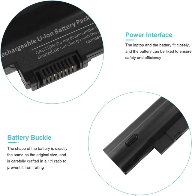 Alt view image 4 of 7 - TREE.NB D255 Battery Replacement for Acer Aspire One D255 D257 D260 522 722 Al10a31 Al10b31 Al10g31 Bt.00603.114 LC.BTP00.129