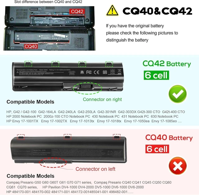Alt view image 3 of 5 - Laptop Replacement Battery Compatible with HP Pavilion Dv7-4053cl Dv7-4065dx Dv7-4283cl Dv7-4285dx Dv7-6b55dx Dv7-6135dx Dv7-6b78us Dv7-6c60us Dv7-7023cl Dm4 Dm4-1265dx MU06 MU09