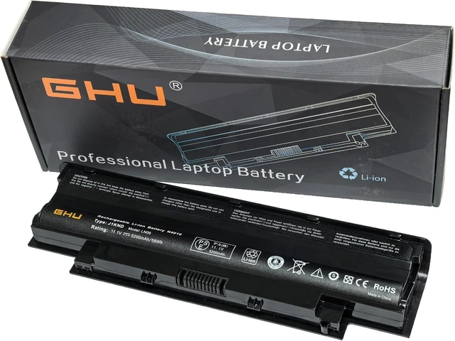 Main image of GHU J1KND 58Wh Battery Replacement for Dell Inspiron N5010 N5110 N4010 N4110 N7010 M4110, Compatible with 4T7JN TKV2V W7H3N YXVK2 312-1205