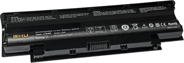 Alt view image 2 of 7 - GHU J1KND 58Wh Battery Replacement for Dell Inspiron N5010 N5110 N4010 N4110 N7010 M4110, Compatible with 4T7JN TKV2V W7H3N YXVK2 312-1205