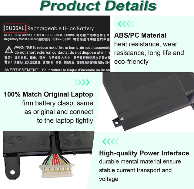Alt view image 4 of 7 - 84.08Wh SU06XL L29184-005 for HP Spectre X360 Convertible 15-df0013dx