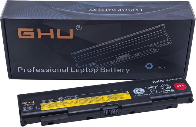 Main image of GHU New Battery 58 WH 57+ Replacement for 0C52864 0C52863 45N1152 Fast Charging Rechargeable Over 500 Cycles, Easy Installation Compatible with Thinkpad W541 T450p T540p T440p L440 L540 W540