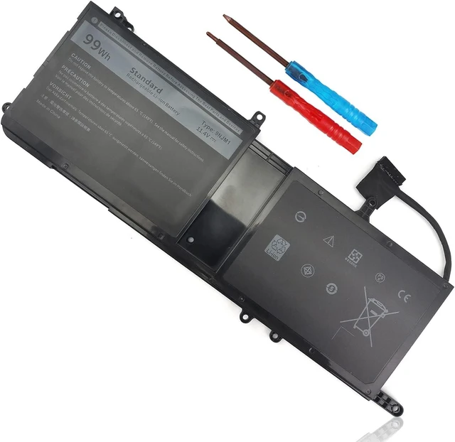 Main image of Emanjor Type 9NJM1 44T2R MG2YH Laptop Battery Replacement for Dell Alienware 17 R4 R5 15 R3 R4 P31E P69F P31E001 P31E002 P69F001 P69F002 HF25D 01D82 546FF 0546FF HF250 0HF250 0MG2YH 99Wh 11.4V 6 Cell