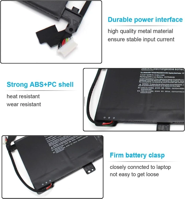 Alt view image 3 of 7 - MB04XL 844204-850 Battery for HP Envy x360 m6-aq105dx m6-aq103dx m6-aq003dx m6-aq005dx m6-AR004dx Convertible PC 15-aq273cl 15-aq166nr 15-aq110nr 15-aq015nr aq101ng 843538-541 HSTNN-UB6X 55.67Wh