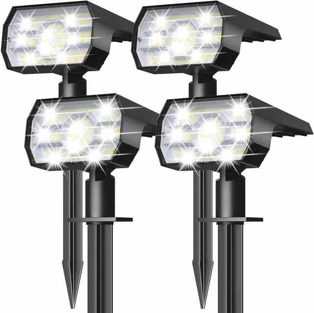 Main image of NYMPHY Solar Lights Outdoor Waterproof - 4 Pack (Cool White)