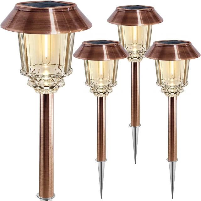 Main image of XMCOSY+ Solar Lights Outdoor Waterproof, 4 Pack Solar Pathway Garden Lights
