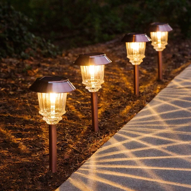 Alt view image 7 of 7 - XMCOSY+ Solar Lights Outdoor Waterproof, 4 Pack Solar Lights for Outside