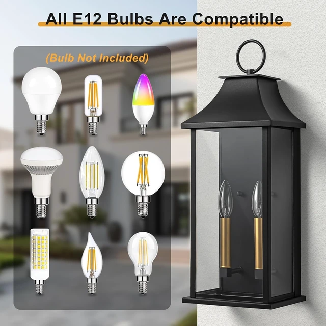 Alt view image 6 of 7 - 20.6" Aluminum Dusk to Dawn Outdoor Wall Light, Porch Lights