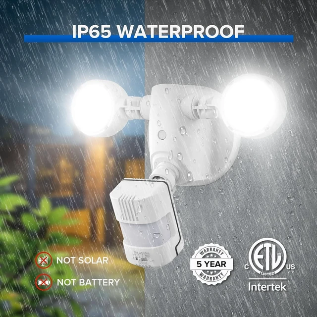 Alt view image 5 of 7 - SANSI Upgraded 25W 3000LM Motion Sensor Outdoor Lights, Security Light