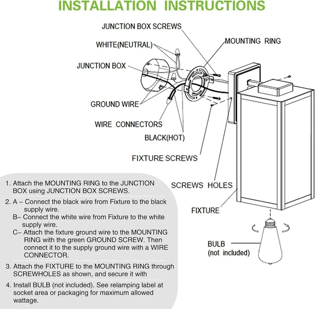 Alt view image 7 of 7 - hykolity Large Size Outdoor Wall Lights,16 Inch Wall Lantern