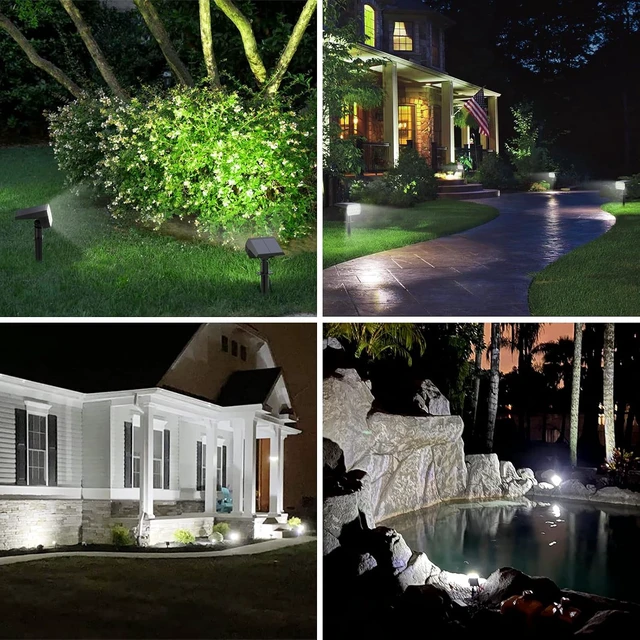 Alt view image 2 of 6 - WELALO Solar Light Outdoor, IP68 Waterproof, 65 LED, Cool White, 6 Pack