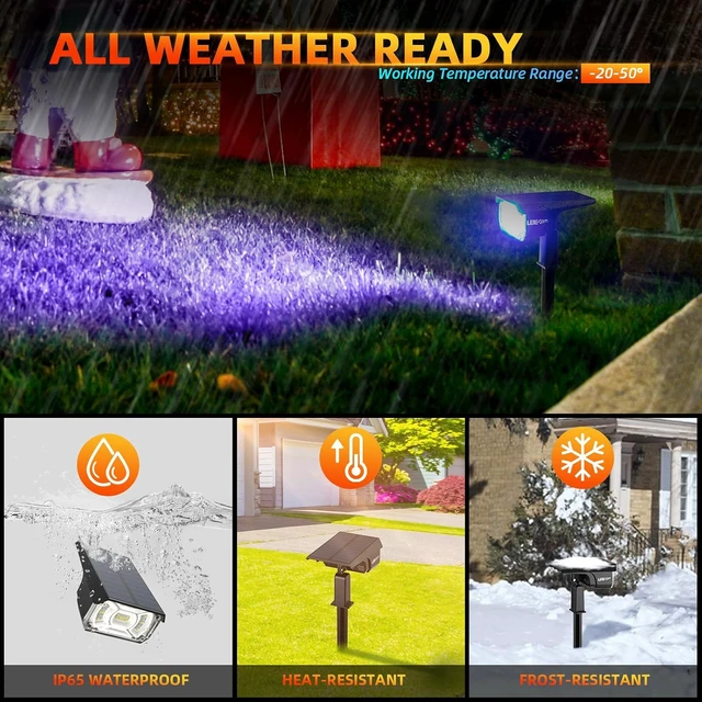 Alt view image 2 of 7 - LEREKAM Solar Halloween Lights Outdoor Halloween Decorations Outdoor 2 Pack