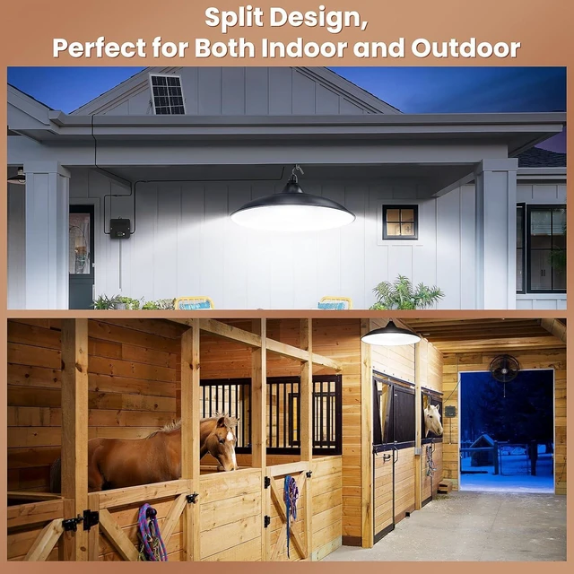 Alt view image 4 of 7 - Solar Shed Light Indoor Outdoor with Pull String, 2000LM 6500K 1Pack