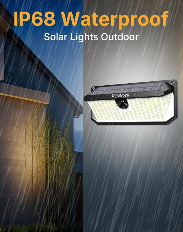 Alt view image 5 of 7 - 466 LEDs Solar Lights Outdoor with Motion Sensor, 2-Pack
