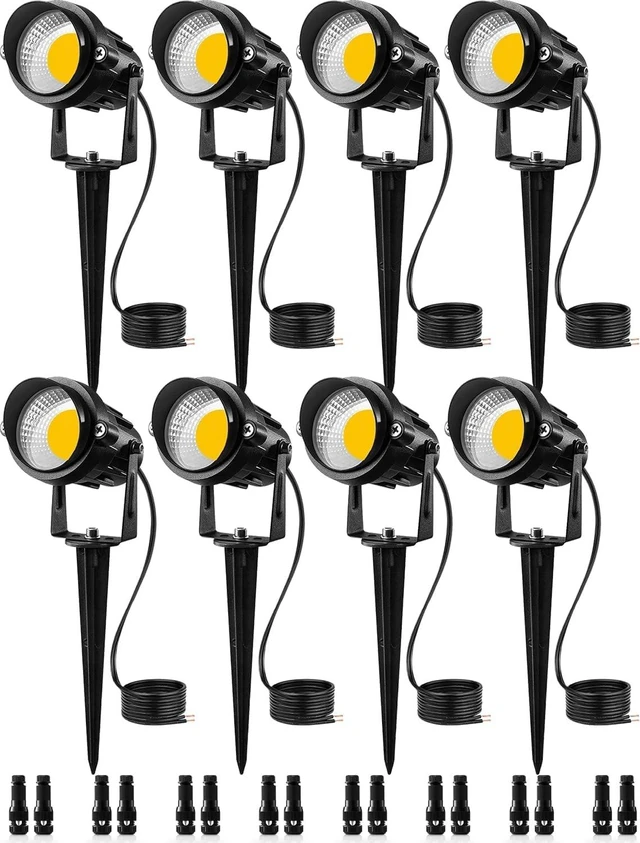 Main image of SUNVIE Low Voltage Landscape Lights Landscape Lighting with Connector 8Pack