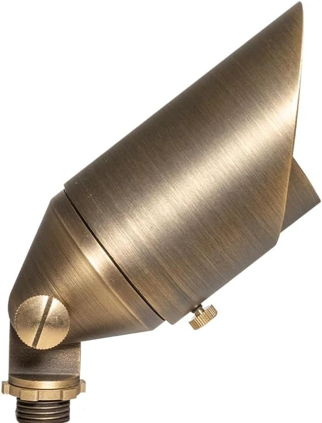 Alt view image 2 of 7 - VOLT Top Dog 12V Cast Brass Outdoor Spotlight (Bronze)
