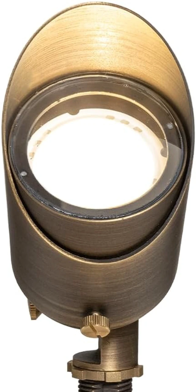 Alt view image 5 of 7 - VOLT 12V Top Dog Outdoor Spotlight (Bronze) & 5W 2700K MR16 LED Bulb