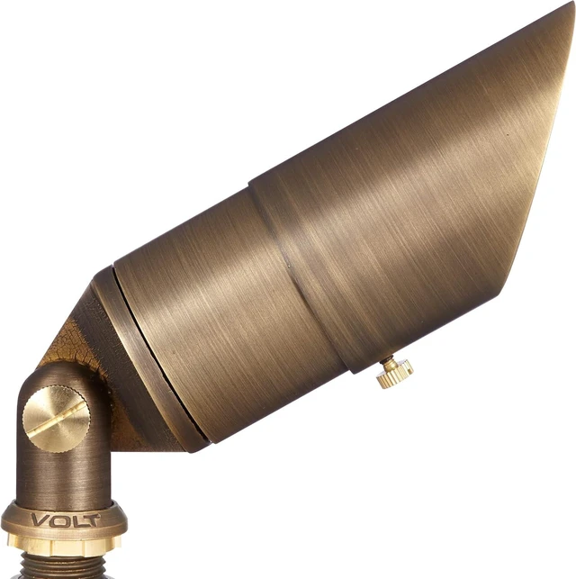 Alt view image 4 of 7 - VOLT Top Dog 12V Cast Brass Outdoor Spotlight (Bronze)