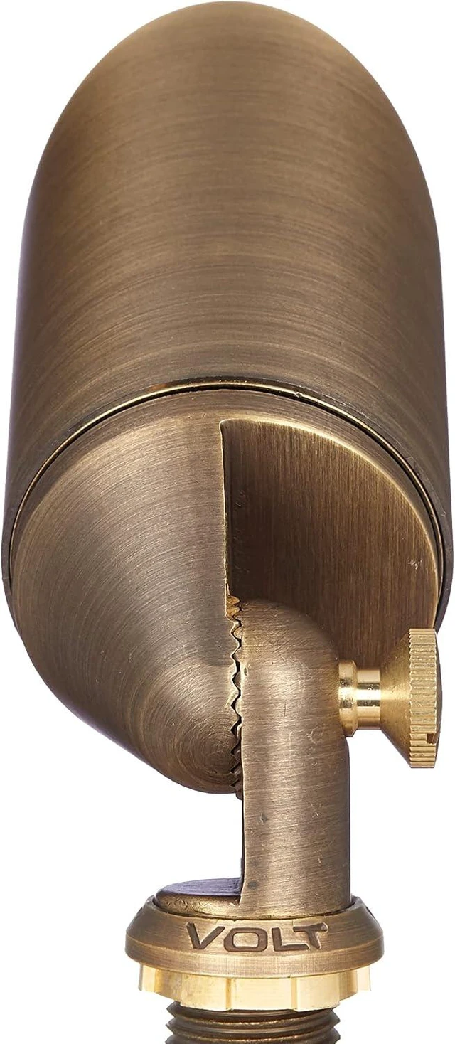 Alt view image 6 of 7 - VOLT Top Dog 12V Cast Brass Outdoor Spotlight (Bronze)