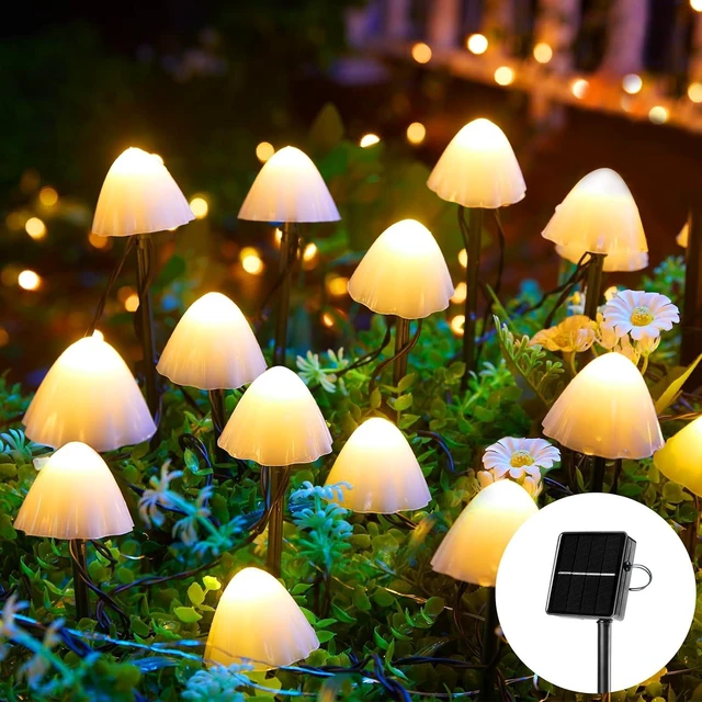 Main image of Brightown Mushroom Solar Lights Outdoor Waterproof 20LED Garden Lights