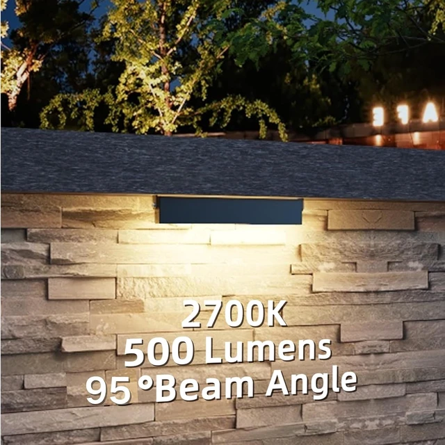 Alt view image 2 of 7 - 7 Inch Retaining Wall Lights, 2700K LED Hardscape Lighting, 12 Pack