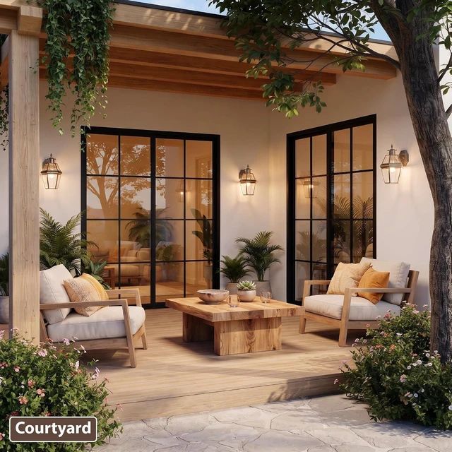 Alt view image 6 of 7 - Outdoor Wall Lantern, 12 Inch Waterproof Exterior Light Fixture.