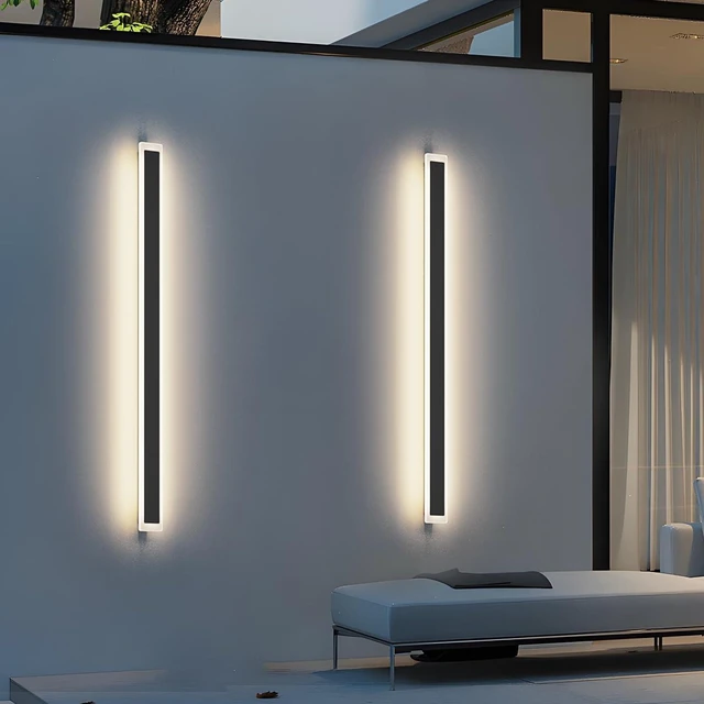 Main image of 2 Pack 47.2in 4000K Long Outdoor Light IP65 Waterproof Outdoor Sconces Wall Lighting Modern LED Exterior Wall Sconces for Porch House