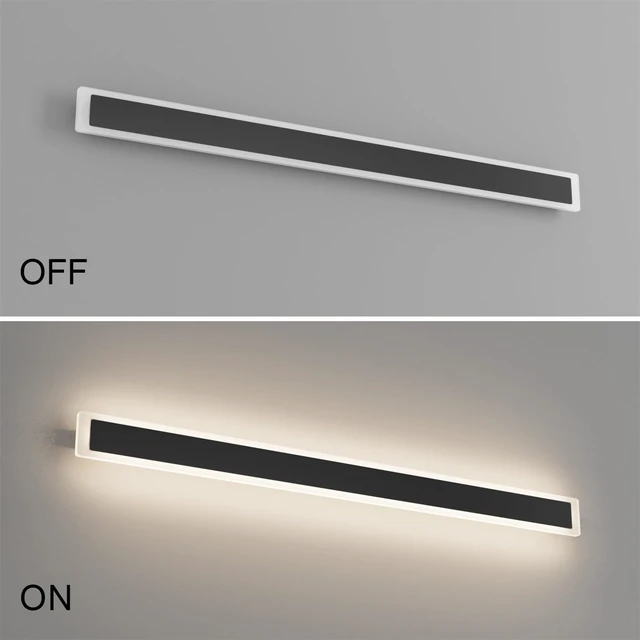 Alt view image 5 of 6 - 2 Pack 47.2in 4000K Long Outdoor Light IP65 Waterproof Outdoor Sconces Wall Lighting Modern LED Exterior Wall Sconces for Porch House